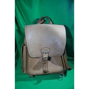 Saddleback Brown Leather Square Tank Backpack Tobacco Brown